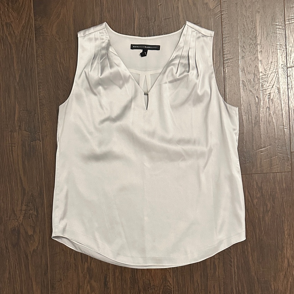 WHBM silver top